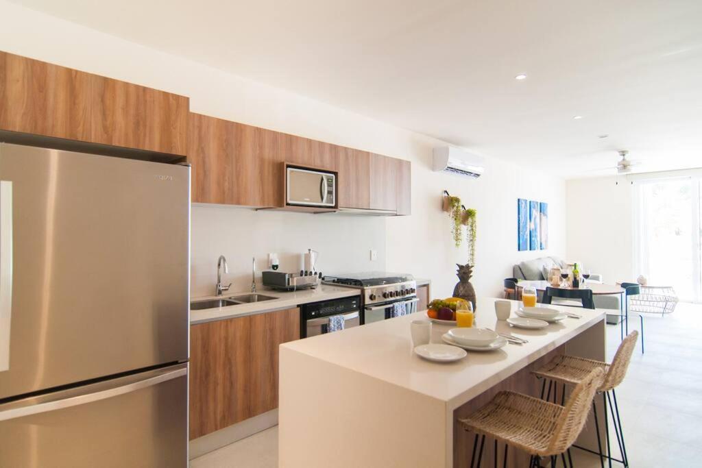 Ground Level Garden Condo At Akumal South By Tao Santamar Exteriör bild