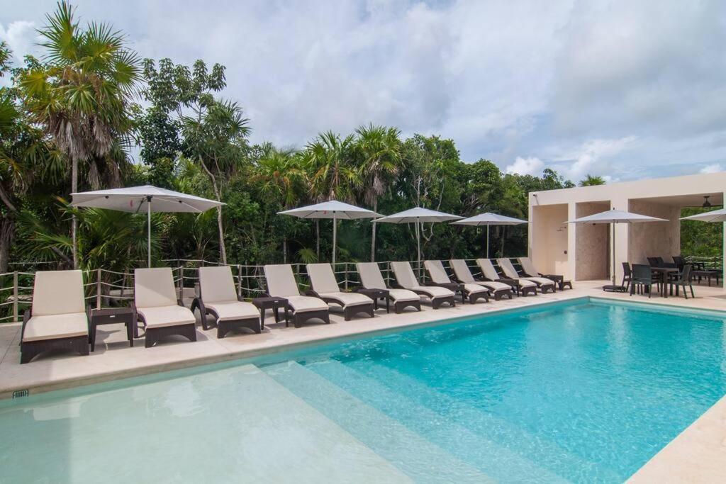 Ground Level Garden Condo At Akumal South By Tao Santamar Exteriör bild