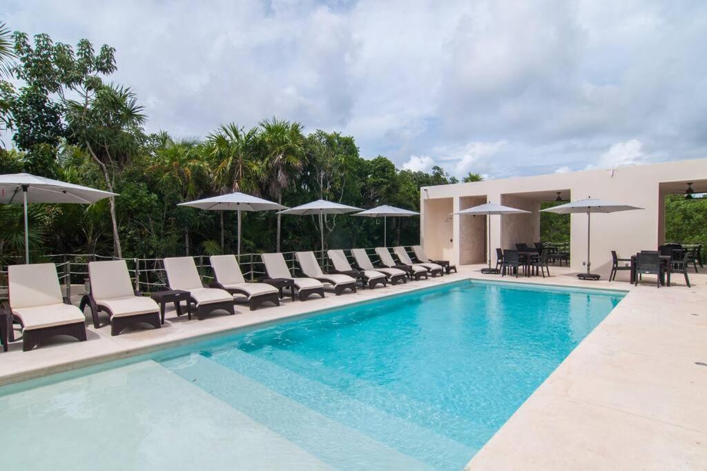 Ground Level Garden Condo At Akumal South By Tao Santamar Exteriör bild
